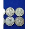 Image 4 : x10 Assorted Years 90% Silver Walking Liberty Half Dollars FV: $5.00