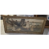 Image 1 :  *Pick Up At Mantua Home-No Shipping Available* Vintage 27''x54'' Whimsical Scene Framed Wall Art 