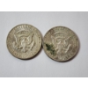 Image 2 : Two Kennedy Half Dollars - 1966 & 1967 - 40% Silver U.S. Coins 