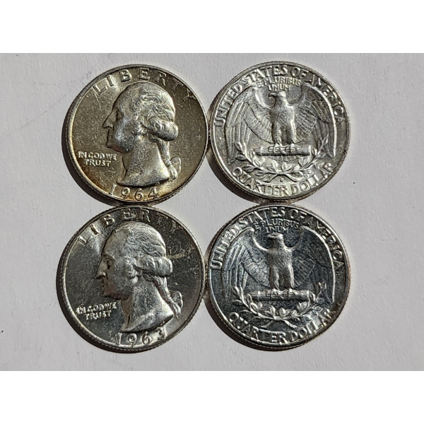 $1.00 Face Value in 90% Silver Quarters - Great Condition