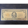 Image 1 : $100 Gold Certificate Gold Back .999999 - 24K Gold Back In Protective Holder - Mint Condition