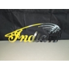 Image 3 : Indian Motorcycle Company Logo Black & Yellow Metal Hanging Sign - approx. 19.5 in