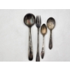 Image 1 : Lot of Assorted Silverplated Spoons and Fork - Total Weight: 75.3g