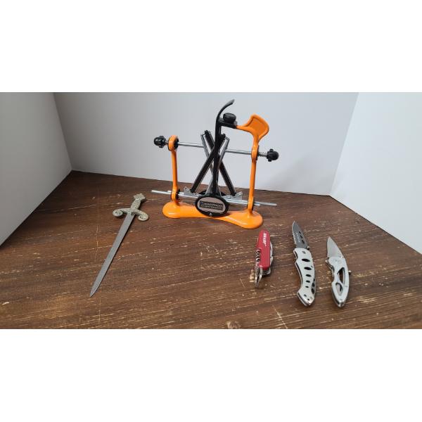 Warthog Knife Sharpener, Winchester Pocket Knife, Buck Pocket Knife & More