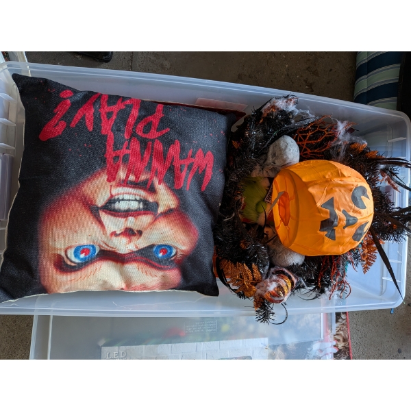Huge Bin Of Holiday Decor - Tons Of Brand New Items!