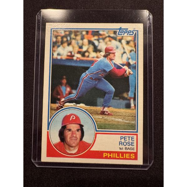 1983 Topps Pete Rose Baseball Card -Must See Card - Mint