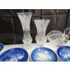 Image 2 : Royal Copenhagen / Bing & Grondahl Collector Plates, Crystal Vases, Crystal Swan Dish, Potholder 