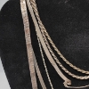 Image 2 : Assortment of Sterling Silver Necklaces, Various Styles and Lengths, See Photos, TW: 66.0g