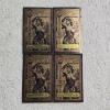 Image 1 : Four Matching 2026 Idaho 1/4 .9999 Fine 24k Goldback Aurum Notes