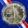 Image 2 : 1986-P US Ellis Island Statue of Liberty Commemorative 90% Silver Uncirculated Dollar in OG Box