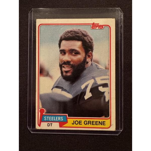 1981 Topps Mean Joe Greene Pittsburgh Steelers Football Card