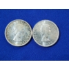 Image 1 : 1961 & 1962 Canadian Voyager 80% Silver Dollars 
