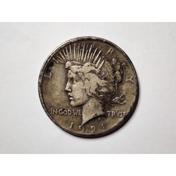 *SOUGHT AFTER, RARE, KEY DATE* 1921 United States Silver PEACE Dollar Minted in Philadelphia! 