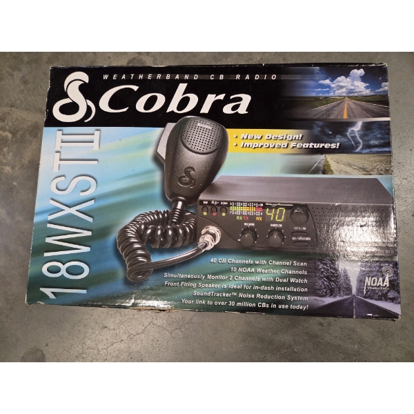 New In Box Cobra Weather Band CB Radio - 40 Channels