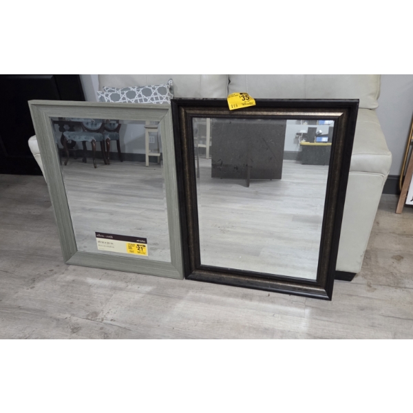Pick Up Off Site- 115 Ely St. Alliance Oh. Two New Square Mirrors