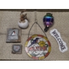 Image 1 : Decor Group Including Hand Painted Slate Pictures, Stained Glass Sign, & More