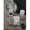 Image 6 : Storage Tote With Home Items Including Mirror, Cordless Phone, Candle Holders, Rubber Mats & More!