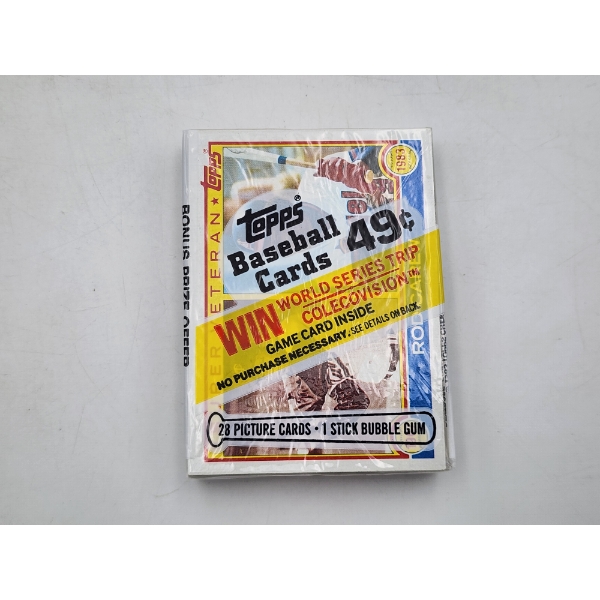 SEALED 1983 Topps Baseball Cards- 28 Picture Cards & 1 Stick Bubble Gum- Incredible Condition