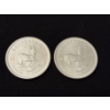 Image 2 : 2 - 2023 South African Krugerrand .999 Fine Silver Troy Ounce Coin - MINT CONDITION