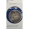 Image 2 : United States 1853 90% Silver Seated Liberty Half Dime With Arrows 