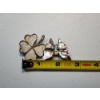 Image 5 : Sterling Silver and Alabone 4-Leaf Clover and Butterfly Brooches TW: 8.8g