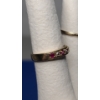 Image 5 : 10K Gold Diamond and Ruby Love Eternity Band Ring & 10K Blue Sapphire/Ruby Ring -Weight: 3.6g