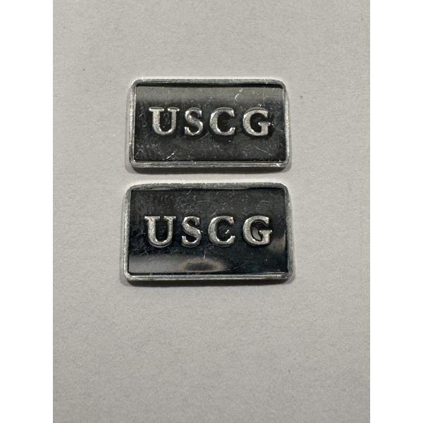 2 - Extremely Rare USCG Silver 1 Gram .999 Fine Pure Silver Troy Oz Bars - Low Production Bars
