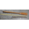 Image 4 : Vintage Collectables Including Wood Oar, Wood Buckle Up Sign, Window Cranks & More- No Shipping