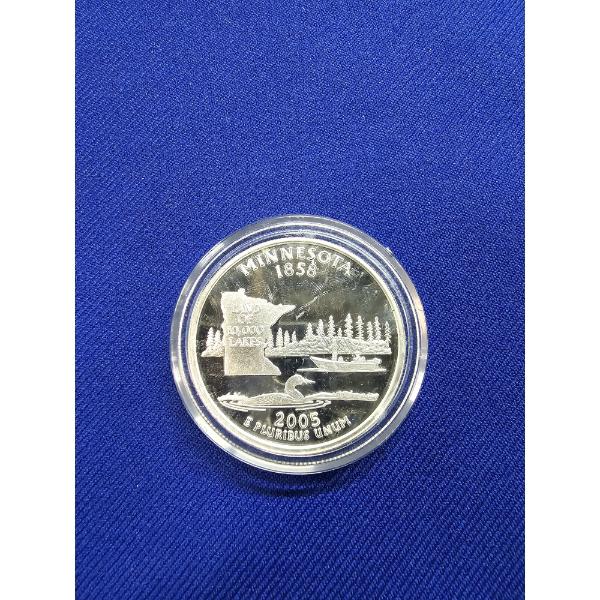 2005 Minnesota Statehood Quarter Replica - 1 oz .999 Fine Silver