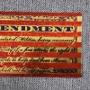 Image 3 : 2ND Amendment Right to Keep & Bear Arms American Flag 999999 $2 Gold Foil Note ~ In Mint Condition!