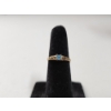 Image 1 : Small 10K Gold Ring with Blue Stone - Size 3 - Total Weight: 0.8g