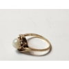 Image 4 : 10K Gold Pearl Ring - Size 7 - Total Weight: 2.4g