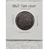 Image 1 : 1867 Two Cent Coin in Protective Casing