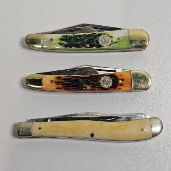 Three Distinct Traditional Folding Pocket Knives - Great for Collectors or Daily Use!!!