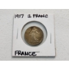 Image 1 : 1917 France 1 Franc Coin 83.5% Silver ASW: .1342oz