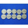 Image 4 : x10 Assorted Years Jefferson Wartime Nickels FV: $0.50