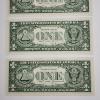 Image 5 : Four Consecutive Serial Number Uncirculated 2001 United States $1 Federal Reserve Notes 