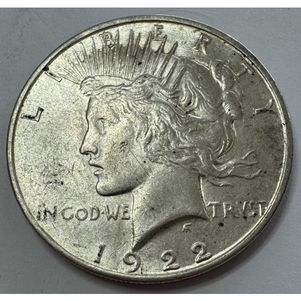 1922-D United States 90% Silver Peace Dollar - Beautiful Condition! 