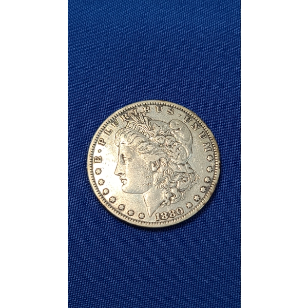 1880 Morgan Silver Dollar - 90% Silver - Encapsulated