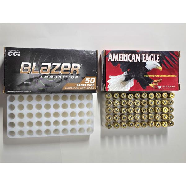 9mm LUGER 147gr Ammo & Ammo Box - American Eagle & Blazer