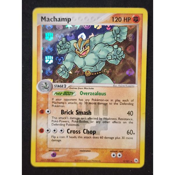 Machamp 9/101 Holo Rare Vintage Pokemon Trading Card
