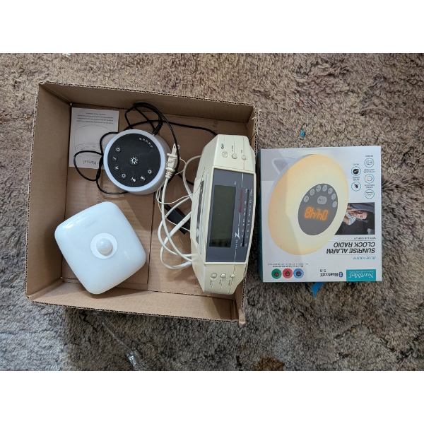 Zenith Clock Radio, New Sunrise Alarm Clock, New Night lite And Sound Machine