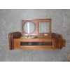 Image 2 : Vintage Wood Wall Clock 21"x8"