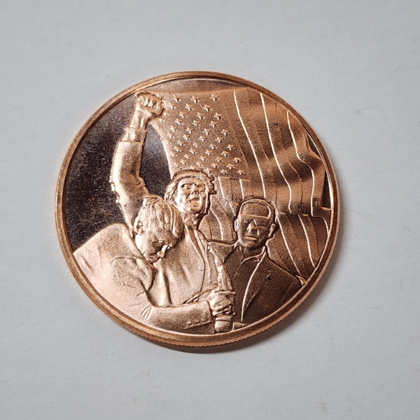 Trump Assassination Attempt 1 AVDP oz .999 Fine Copper Round