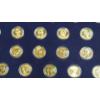 Image 5 : Morgan Mint Golden Presidential Dollar Collection In Case With (2) Extra Coins- Face Value: $39.04