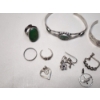 Image 2 : Assorted Sterling Silver Jewelry Including Bracelets, Earrings, Rings, Pendants Total Weight: 53.8g