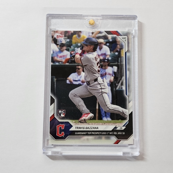 2026 Topps Now Travis Bazzana RC #153 1st MLB Hit RBI & SB Cleveland Guardians Rookie Card
