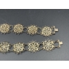 Image 2 : 2  Gorgeous Vintage Bracelets - Floral Pattern - ~7.5 inches long (unclasped) 