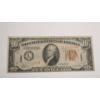 Image 1 : Series 1934 A $10 Brown Seal HAWAII EMERGENCY OVERPRINT Federal Reserve Bank Note 