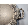 Image 3 : Gorgeous Silver-Plated Serving Tray Weighting 4.8lbs Approx. 22.5x15in